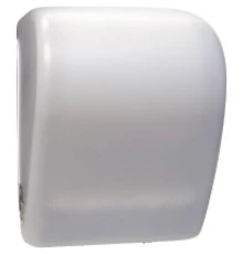 Диспенсер для рулонной бумаги  из ABS пластика. Механический, Белый