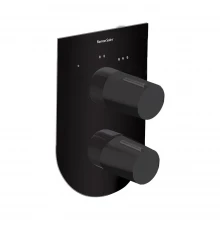 Встраиваемый смеситель для душа TZAR 341503SNM матовый черный на 3 выхода