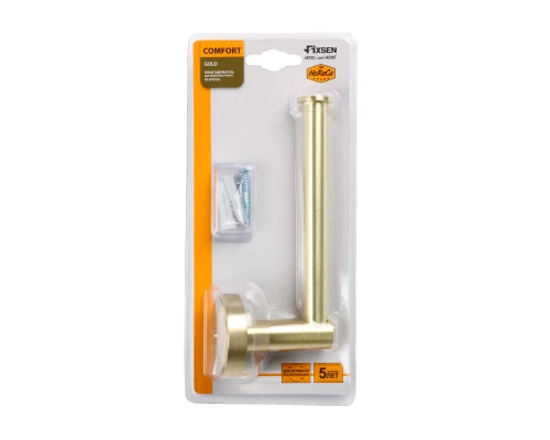 Держатель запасного рулона золото-сатин FIXSEN Comfort Gold FX-87010A)