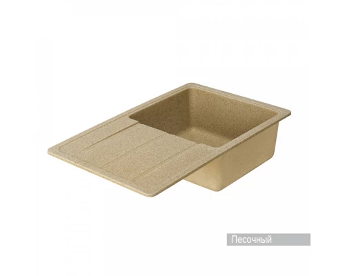 Мойка для кухни Аманда 780x510x211 мм, прямоуг. с крылом, песочный