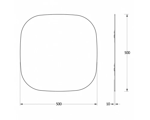 Зеркало настенное Primary EVOFORM 50х50 см, BY 0136