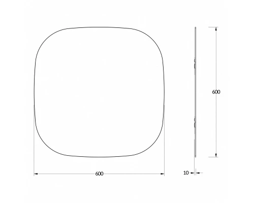 Зеркало настенное Primary EVOFORM 60х60 см, BY 0137