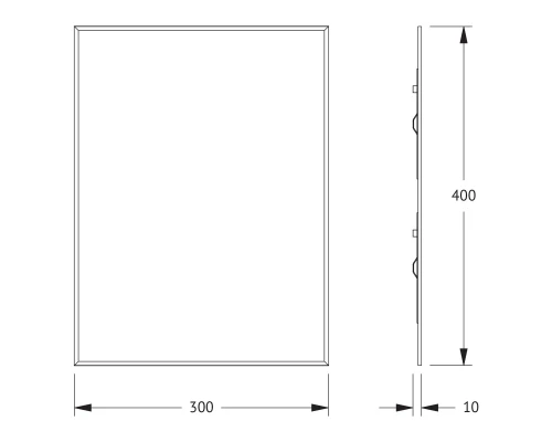 Зеркало настенное с фацетом Standard EVOFORM 30x40 см, BY 0202