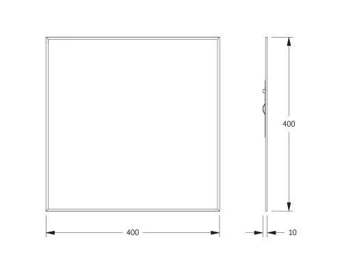 Зеркало настенное с фацетом Standard EVOFORM 40x40 см, BY 0203