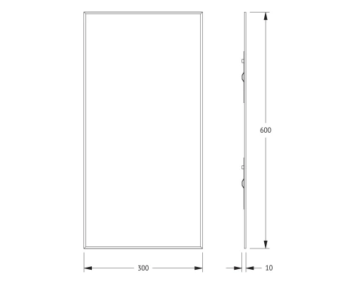 Зеркало настенное с фацетом Standard EVOFORM 30x60 см, BY 0207