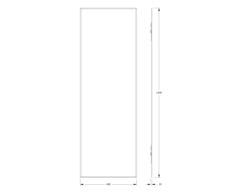 Зеркало настенное с фацетом Standard EVOFORM 40x120 см, BY 0238