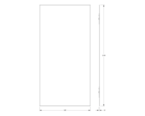 Зеркало настенное с фацетом Standard EVOFORM 60x120 см, BY 0240