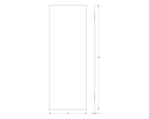 Зеркало настенное с фацетом Standard EVOFORM 50x140 см, BY 0247