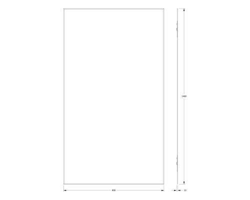 Зеркало настенное с фацетом Standard EVOFORM 80x140 см, BY 0250