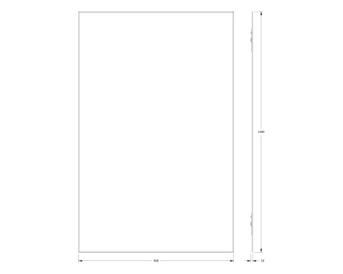 Зеркало настенное с фацетом Standard EVOFORM 90x140 см, BY 0251