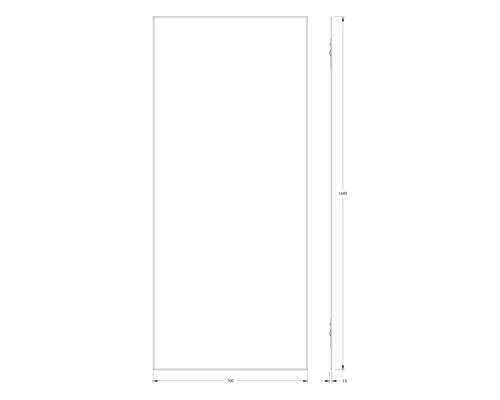 Зеркало настенное с фацетом Standard EVOFORM 70x160 см, BY 0257