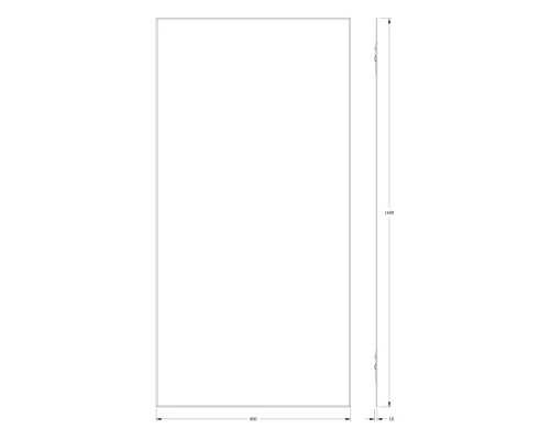 Зеркало настенное с фацетом Standard EVOFORM 80x160 см, BY 0258