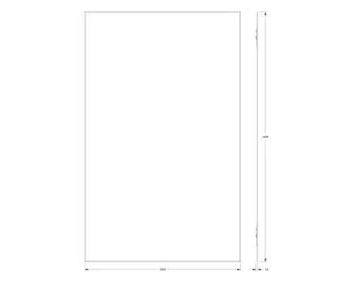 Зеркало настенное с фацетом Standard EVOFORM 100x160 см, BY 0260