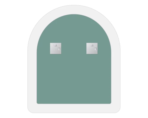 Зеркало настенное c матированными частями Fashion EVOFORM 60х70 см, BY 0403