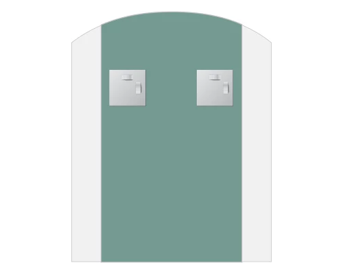 Зеркало настенное c матированными частями Fashion EVOFORM 40х50 см, BY 0410