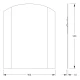 Зеркало настенное c матированными частями Fashion EVOFORM 40х50 см, BY 0410