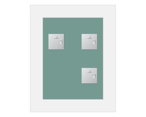 Зеркало настенное c матированными частями Fashion EVOFORM 40х50 см, BY 0416