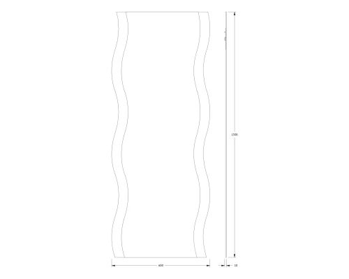 Зеркало настенное c матированными частями Fashion EVOFORM 60х150 см, BY 0421