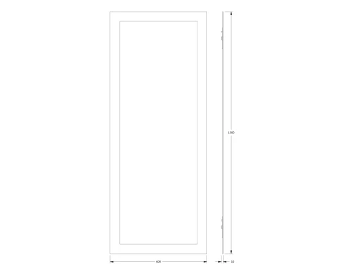 Зеркало настенное c матированными частями Fashion EVOFORM 60х150 см, BY 0423