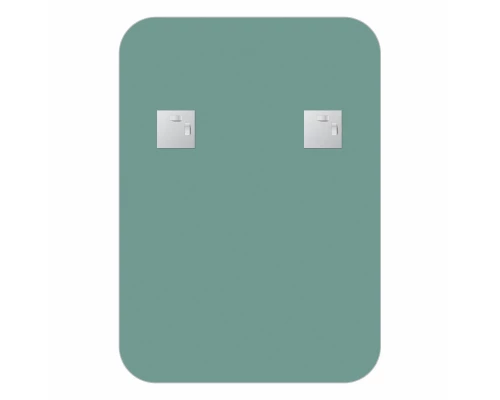 Зеркало настенное с полочкой (цвет: черный) Shadow EVOFORM 50x70 см, BY 0551