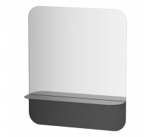 Зеркало настенное с полочкой (цвет: черный) Shadow EVOFORM 60x70 см, BY 0552