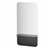 Зеркало настенное с полочкой (цвет: черный) Shadow EVOFORM 60x120 см, BY 0553