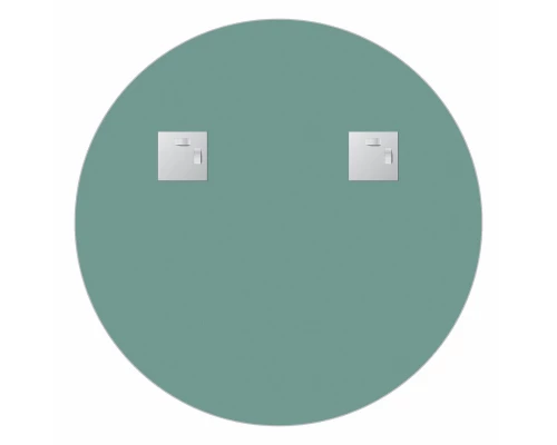 Зеркало настенное с полочкой (цвет: черный) Shadow EVOFORM D60 см, BY 0561