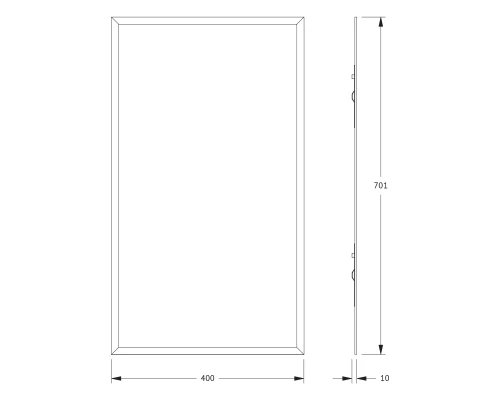 Зеркало настенное с фацетом Comfort EVOFORM 40х70 см, BY 0912