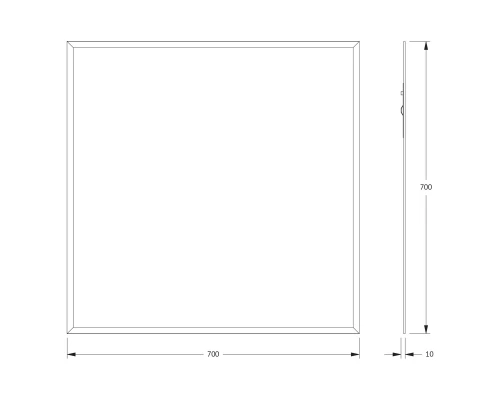 Зеркало настенное с фацетом Comfort EVOFORM 70х70 см, BY 0915