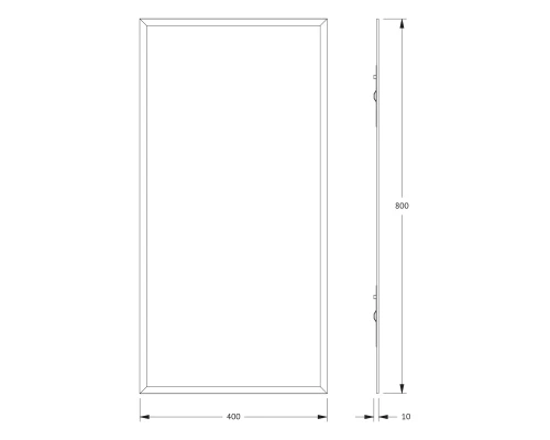 Зеркало настенное с фацетом Comfort EVOFORM 40х80 см, BY 0917