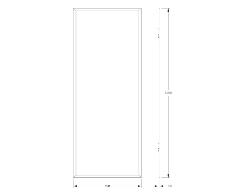 Зеркало настенное с фацетом Comfort EVOFORM 40х100 см, BY 0930