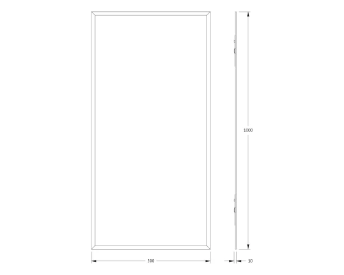 Зеркало настенное с фацетом Comfort EVOFORM 50х100 см, BY 0931