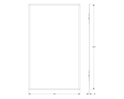 Зеркало настенное с фацетом Comfort EVOFORM 60х100 см, BY 0932