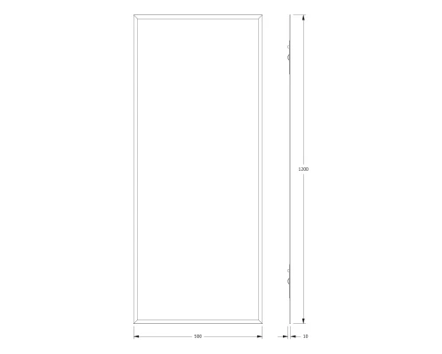 Зеркало настенное с фацетом Comfort EVOFORM 50х120 см, BY 0939