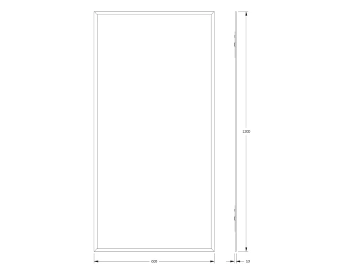 Зеркало настенное с фацетом Comfort EVOFORM 60х120 см, BY 0940