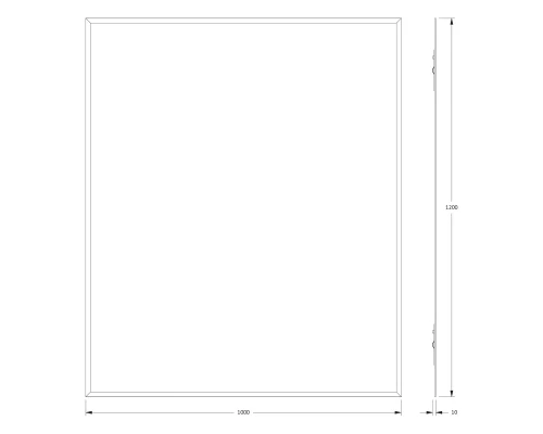 Зеркало настенное с фацетом Comfort EVOFORM 100х120 см, BY 0944