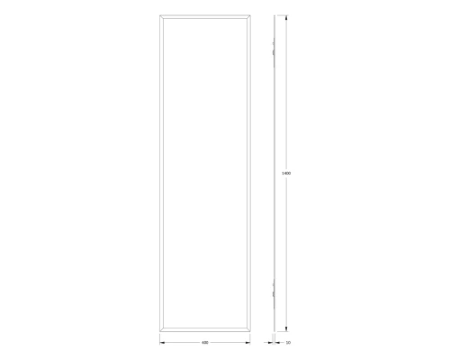 Зеркало настенное с фацетом Comfort EVOFORM 40х140 см, BY 0946