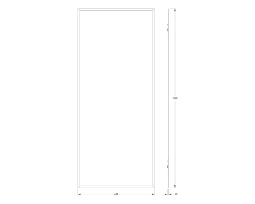 Зеркало настенное с фацетом Comfort EVOFORM 60х140 см, BY 0948