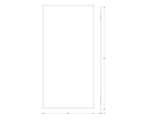 Зеркало настенное с фацетом Comfort EVOFORM 80х160 см, BY 0958