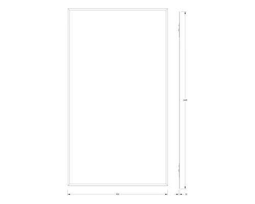 Зеркало настенное с фацетом Comfort EVOFORM 90х160 см, BY 0959