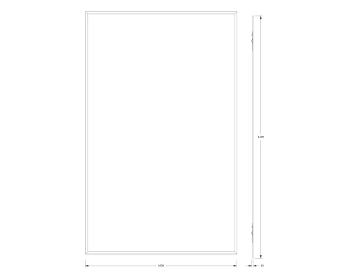 Зеркало настенное с фацетом Comfort EVOFORM 100х160 см, BY 0960