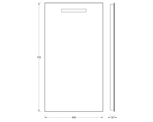 Зеркало настенное cо встроенным LUM-светильником Lumline EVOFORM 40х75 см, BY 2000
