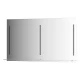 Зеркало настенное c полочкой и 3-мя встроенными LED-светильниками Ledline-S EVOFORM 130x75 см, BY 2169