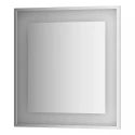 Зеркало настенное в багетной раме хром со встроенным LED-светильником Ledside EVOFORM 70x75 см, BY 2202 Зеркало настенное в багетной раме хром со встроенным LED-светильником Ledside EVOFORM 70x75 см, BY 2202
