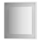 Зеркало настенное в багетной раме хром со встроенным LED-светильником Ledside EVOFORM 70x75 см, BY 2202