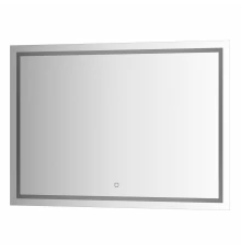 Зеркало настенное со встроенным LED-светильником, сенсорный выключатель, Ledline EVOFORM 100х70 см, BY 2437