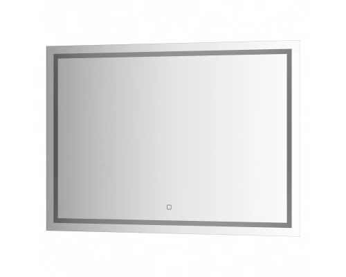 Зеркало настенное со встроенным LED-светильником, сенсорный выключатель, Ledline EVOFORM 100х70 см, BY 2437