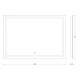 Зеркало настенное со встроенным LED-светильником, сенсорный выключатель, Ledline EVOFORM 100х70 см, BY 2437
