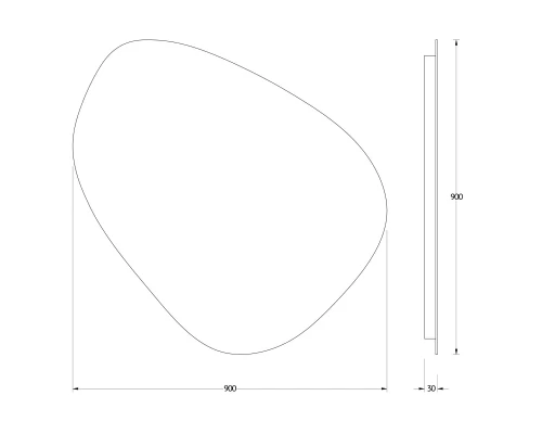 Зеркало настенное с LED-подсветкой Ledshine EVOFORM 90х90 см, BY 2566
