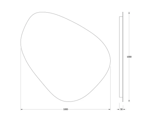 Зеркало настенное с LED-подсветкой Ledshine EVOFORM 100х100 см, BY 2567
